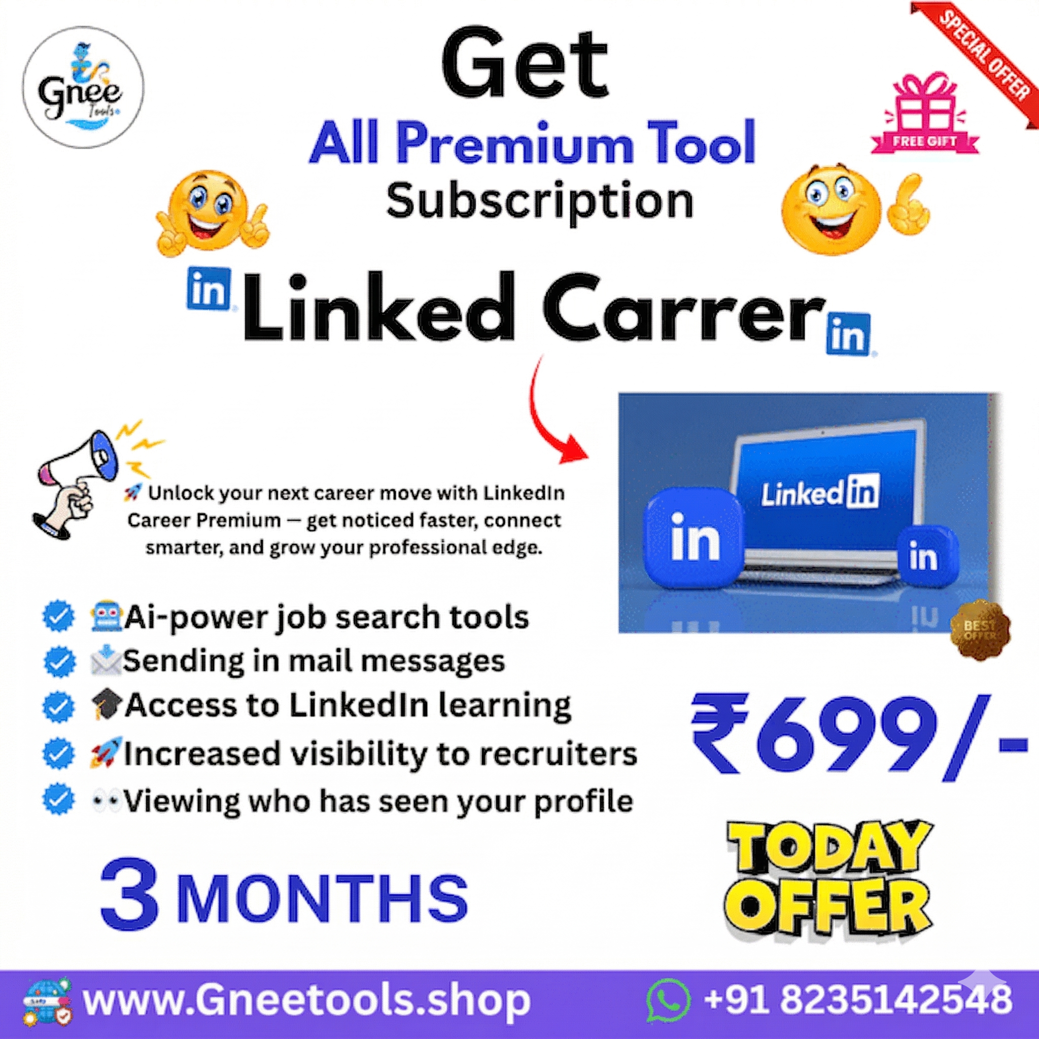 LinkedIn Career Premium- 3 Month