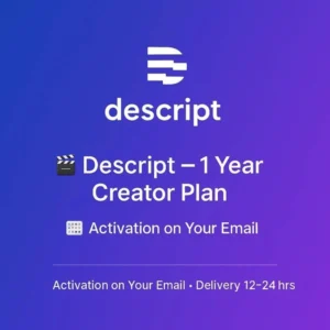 Descript — Creator Plan [12 Months]